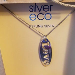 Sterling Silver LOVE Necklace